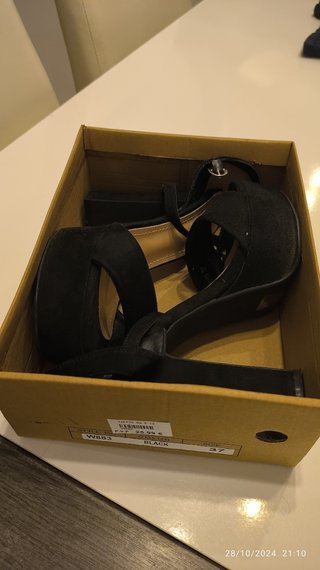 Zapatos fiesta negro tacon alto