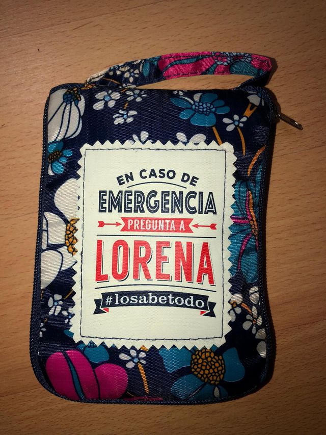 Bolsa de de carga personalidad con nombre Lorena