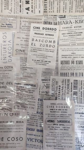 Carteles de  mano cine antiguos diferentes precios