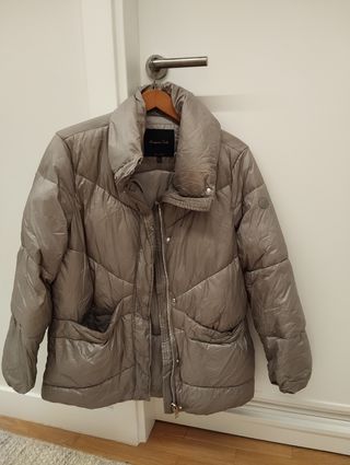 Abrigo gris Massimo Dutti 