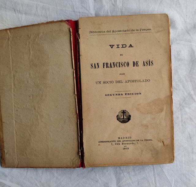 Libro Vida San Francisco de Asis 1913