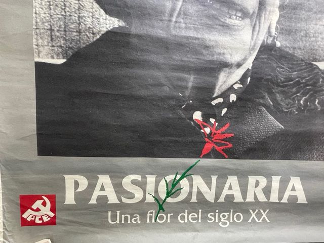 Cartel La Pasionaria 1989 original. Raro