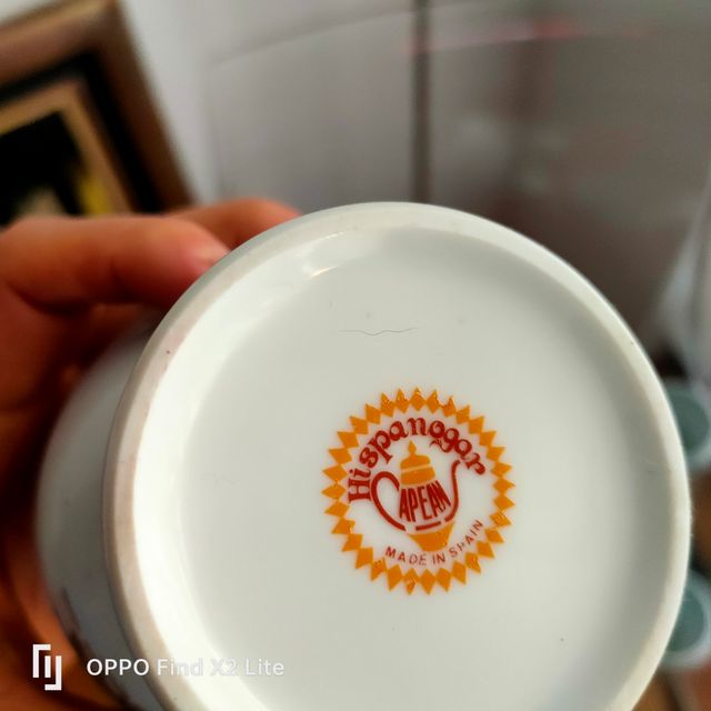 Jarra cerámica con 4 vasos original