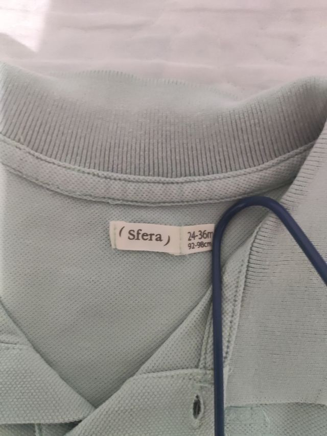 2 Polos niño 36 m verdes