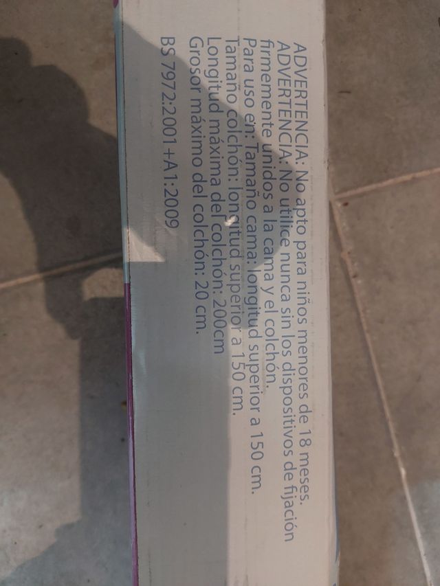 Barrera cama infantil 2 en 1