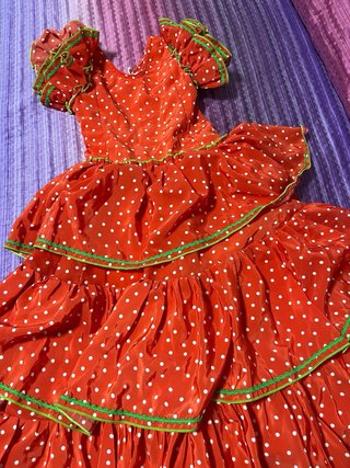 Traje de gitana flamenca niña