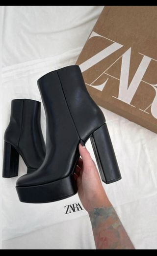 Botas piel zara