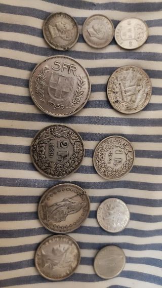 Monedas de plata antiguas DESDE 20€