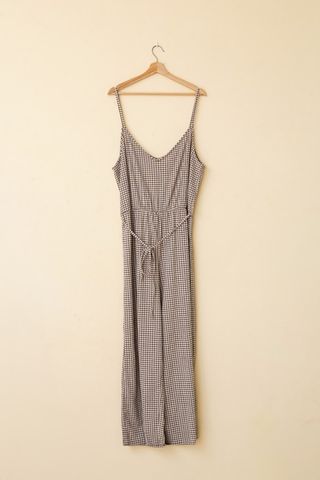 Mono largo de cuadros beige de H&M