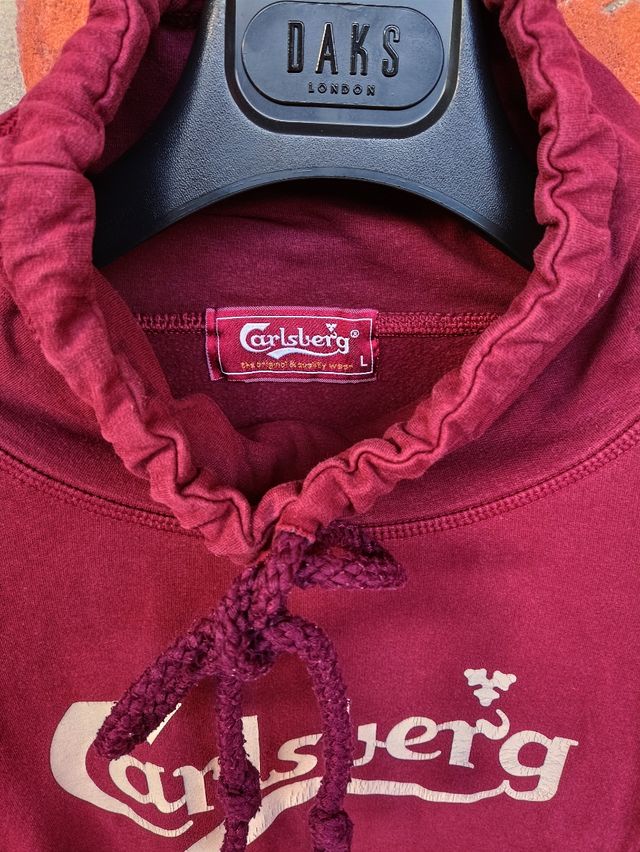 Felpa donna Carlsberg taglia L bordeaux 