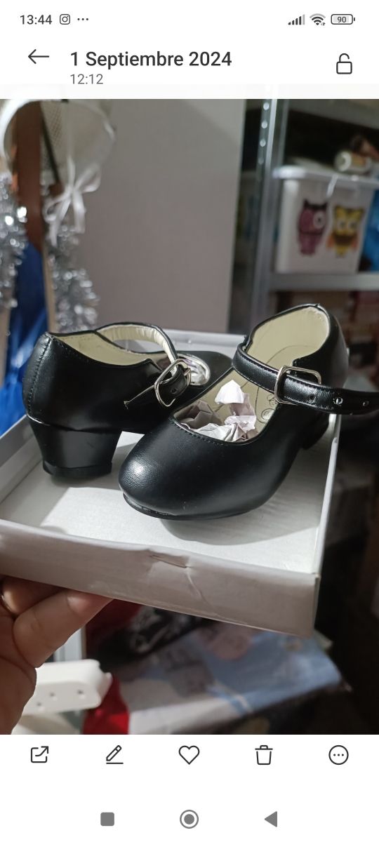 Zapatos sevillana niña, número 20