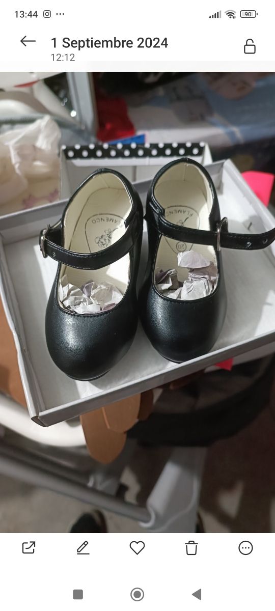 Zapatos sevillana niña, número 20