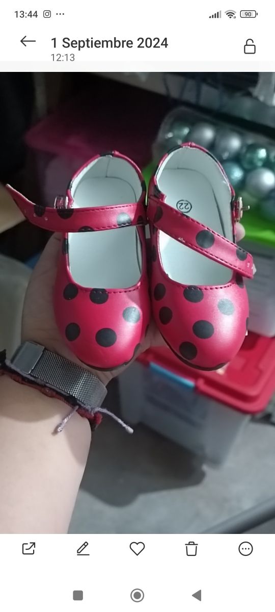 Zapatos de sevillana de niña talla 22