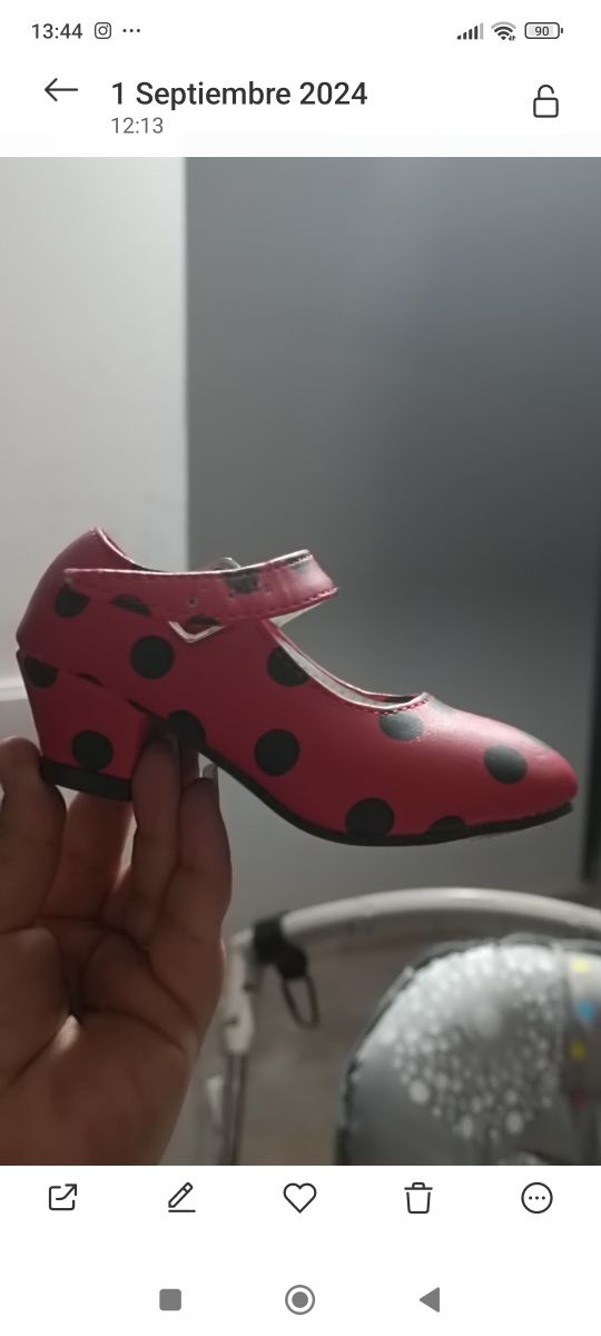 Zapatos de sevillana de niña talla 22