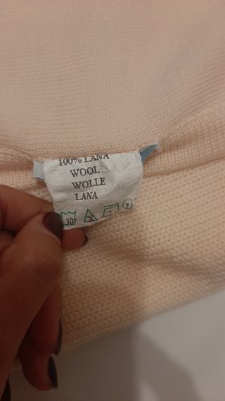 Copertina culla rosa lana 100% ricamata