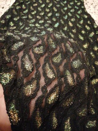 Vestido sexy fiesta encaje transparente