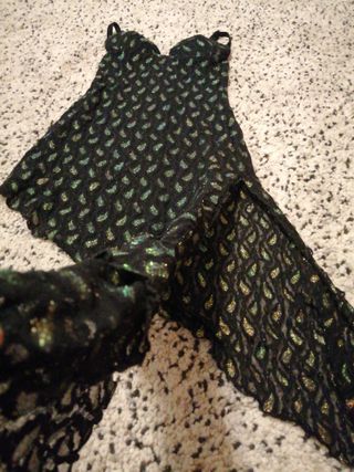 Vestido sexy fiesta encaje transparente