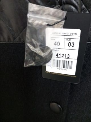 Abrigo mujer lana nuevo