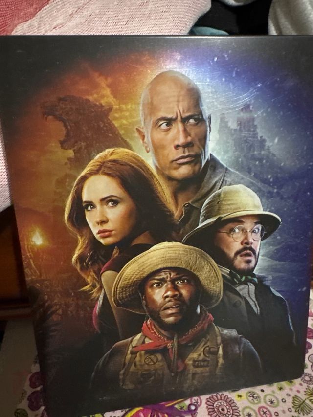 Bluray: jumanji 1 y 2 caja metalica