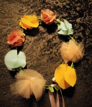 8 Pack coronas de flores festivaleras