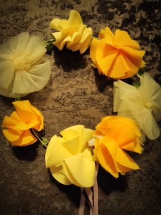 8 Pack coronas de flores festivaleras