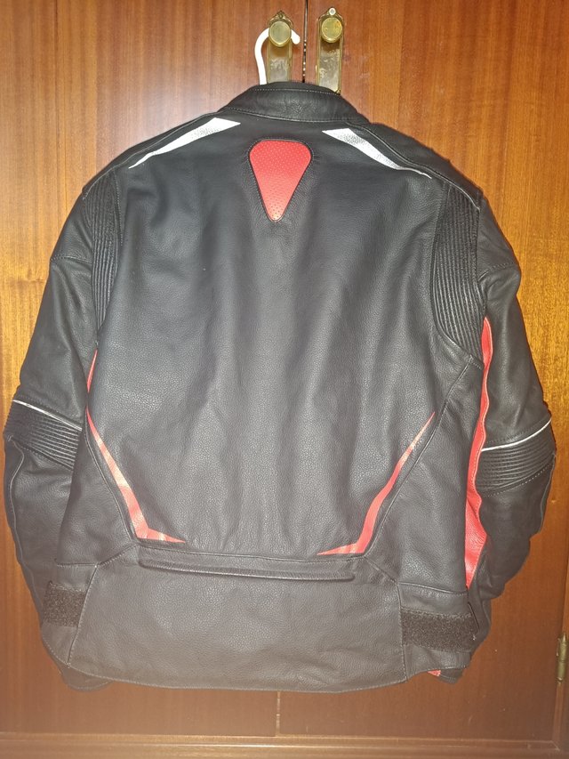 Chaqueta de cuero moto invierno