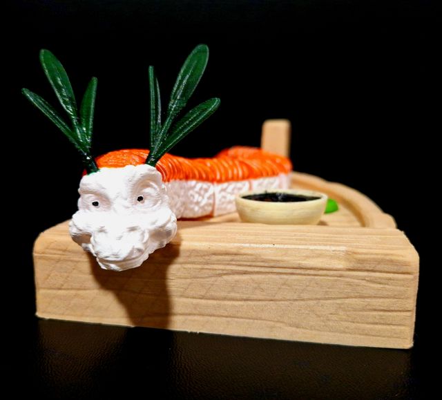 Dragón de nigiri de salmón