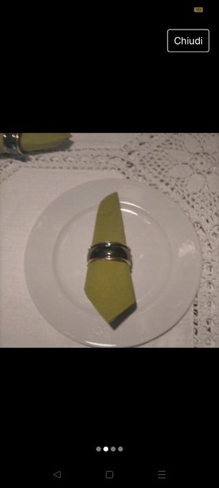 Porta tovaglioli set 6 pezzi