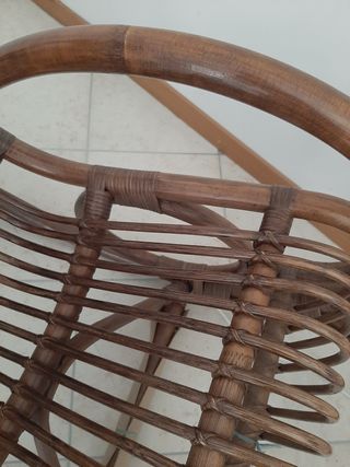 Sedia a dondolo in legno