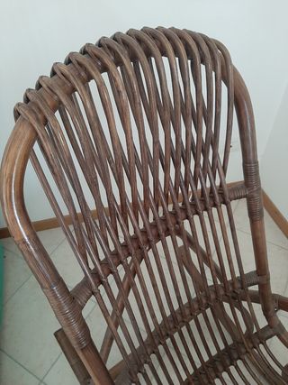 Sedia a dondolo in legno