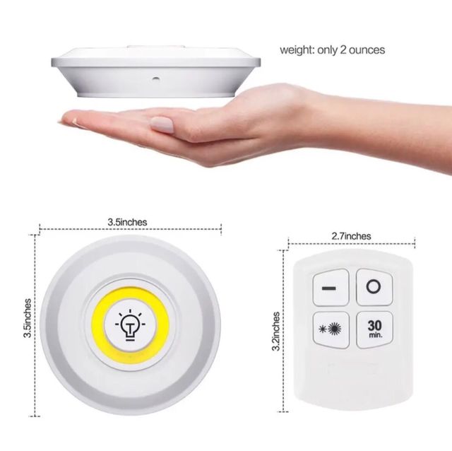Luce LED COB da 3 W dimmerabile