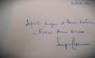 Cartolina augurale Natale 1986