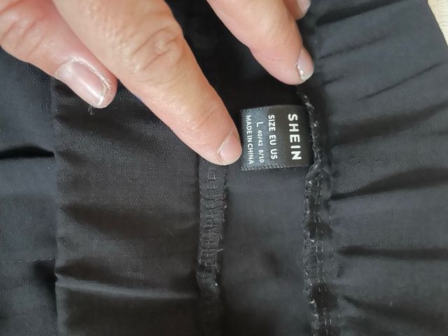 Pantalon negro ancho