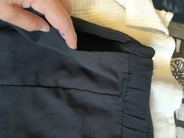 Pantalon negro ancho