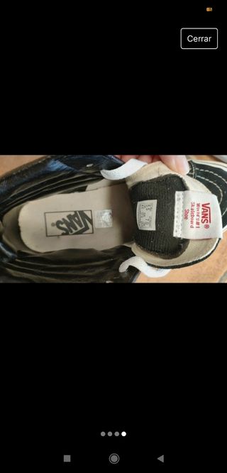 Vans altas negras