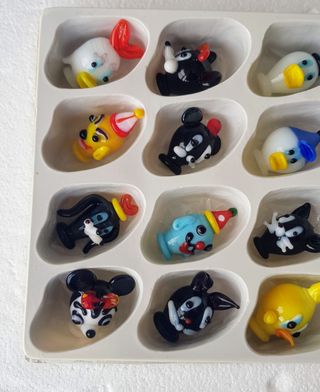 12 personaggi Walt Disney in vetro di murano