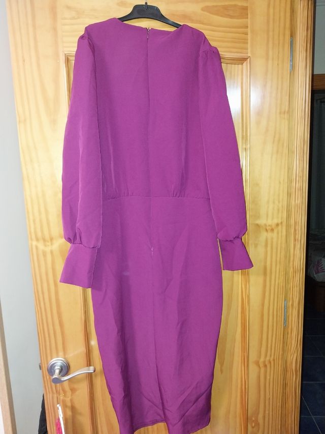 Vestido largo morado