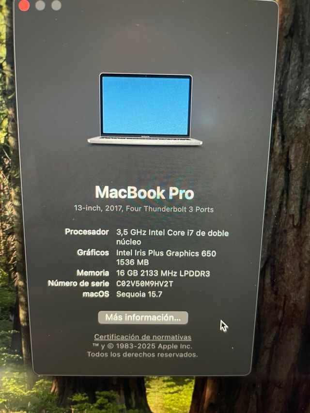 MacBook actualización MacOS Sequoia a Mac antigua