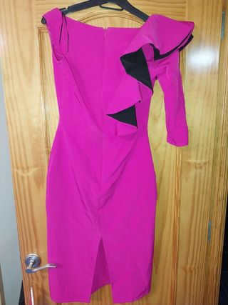 Vestido de fiesta corto fucsia