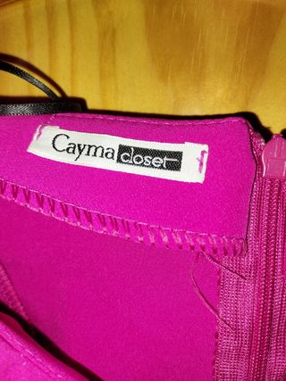 Vestido de fiesta corto fucsia