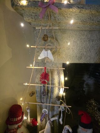 Addobbi natalizi  macrame  Albero di Natale  