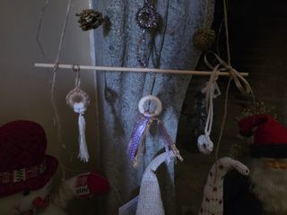 Addobbi natalizi  macrame  Albero di Natale  