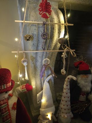 Addobbi natalizi  macrame  Albero di Natale  
