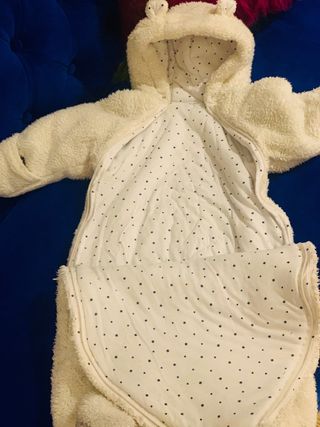 Buzo de osito polar blanco Monoprix