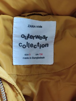 Cazadora, plumas niña