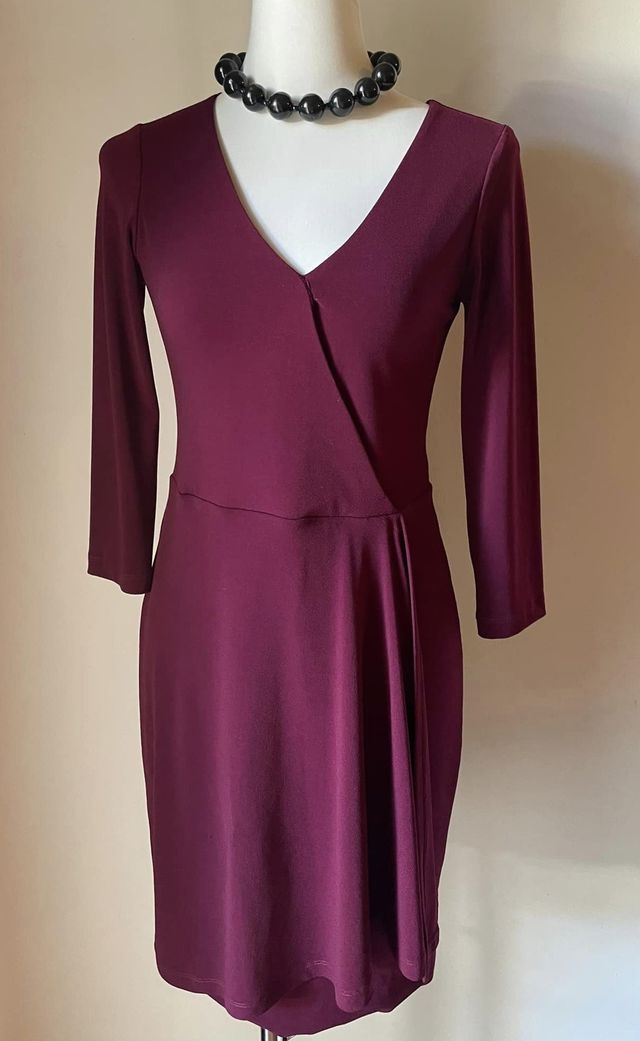 Abito CristinaEffe con incrocio bordeaux Tg 42