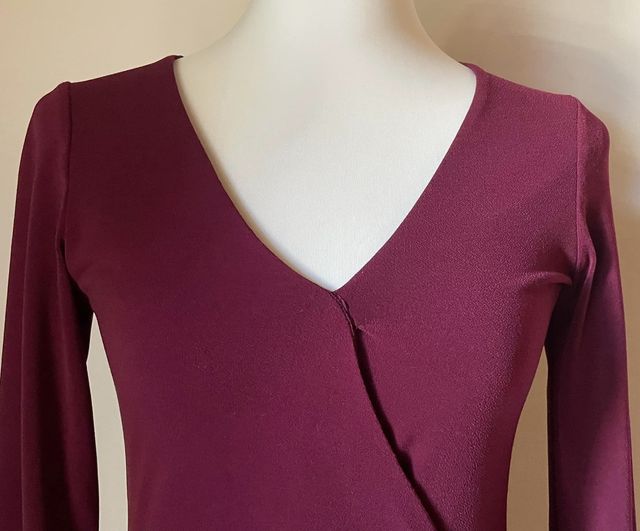 Abito CristinaEffe con incrocio bordeaux Tg 42