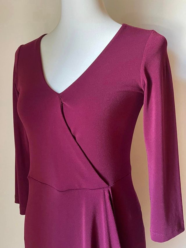 Abito CristinaEffe con incrocio bordeaux Tg 42