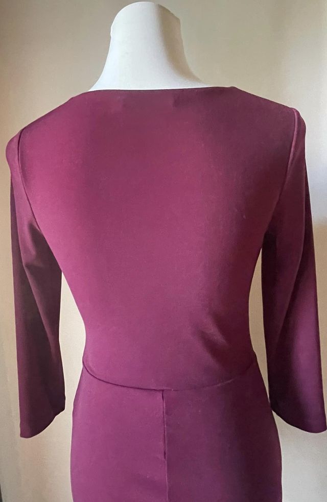 Abito CristinaEffe con incrocio bordeaux Tg 42