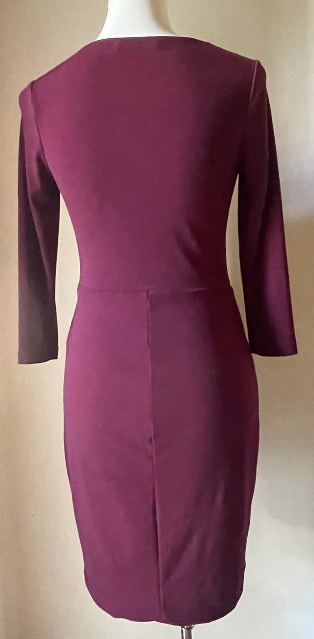 Abito CristinaEffe con incrocio bordeaux Tg 42